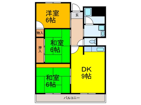 エアフォルク島内の物件間取画像